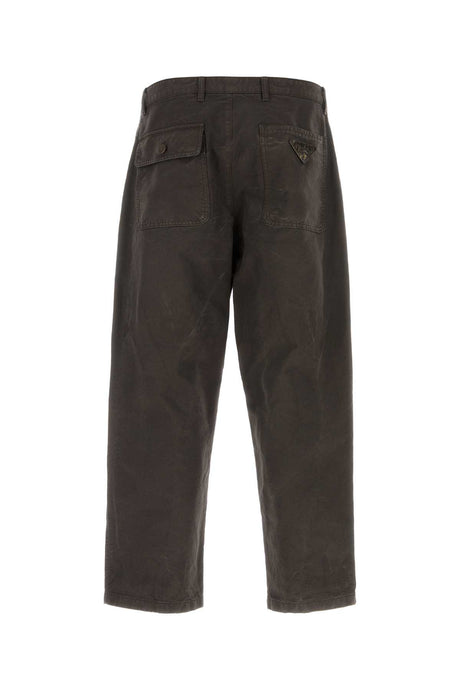 PRADA Wide-Leg Cotton Pants for Men