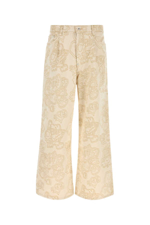 KENZO Embroidered Wide-Leg Jeans for Men