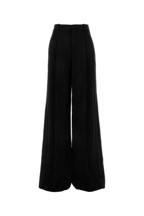 SAINT LAURENT Elegant Wide-Leg Wool Pant for Women