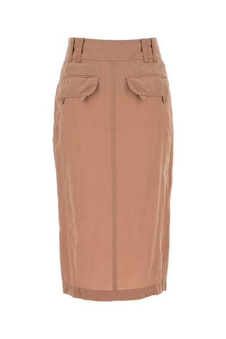 SAINT LAURENT Silk Mini Crepe Skirt for Women