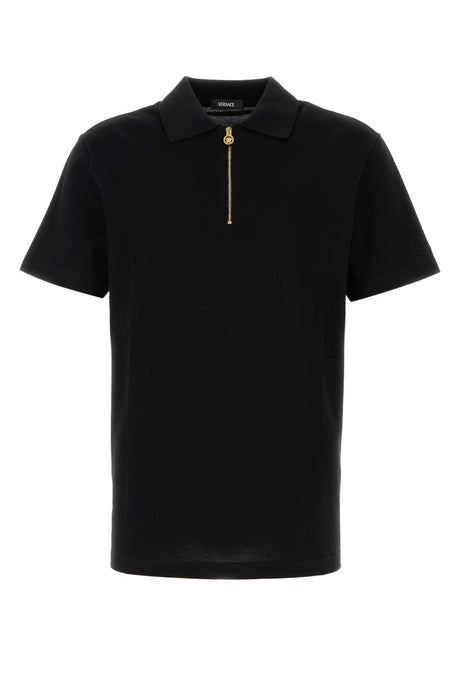 VERSACE Classic Piquet Polo Shirt for Men