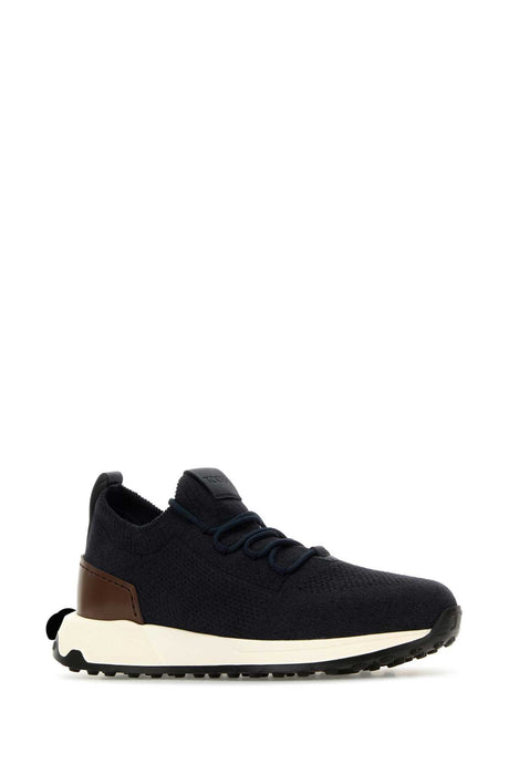 TOD'S Midnight Blue Fabric Slip-Ons for Men