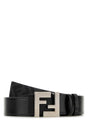 FENDI Reversible Leather Belt - Height 3.5 cm