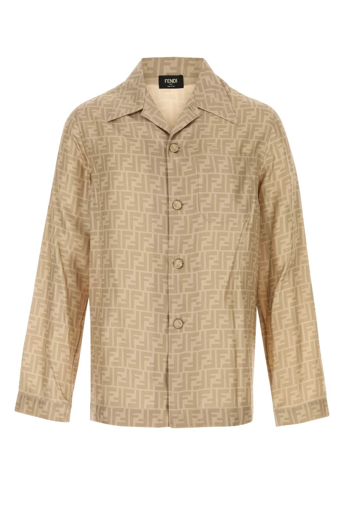 FENDI Printed Silk Shirt for Men - 24W Collection