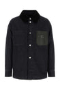 FENDI Men's Padded Black Denim Jacket