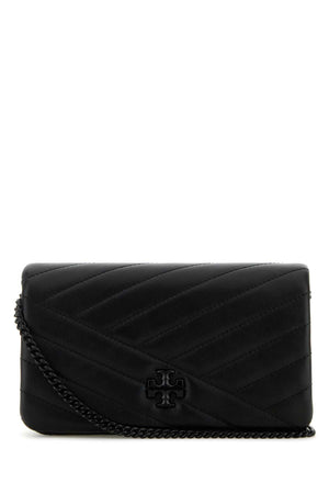 TORY BURCH Mini Black Leather Kira Clutch