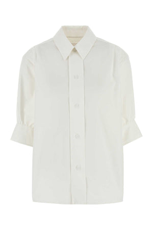 JIL SANDER Elegant Women's White Poplin Shirt