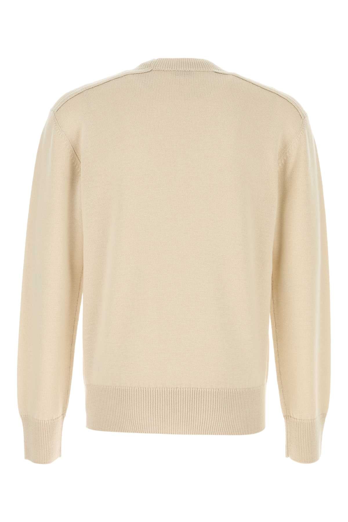 BURBERRY Classic Sand Wool Sweater for Men