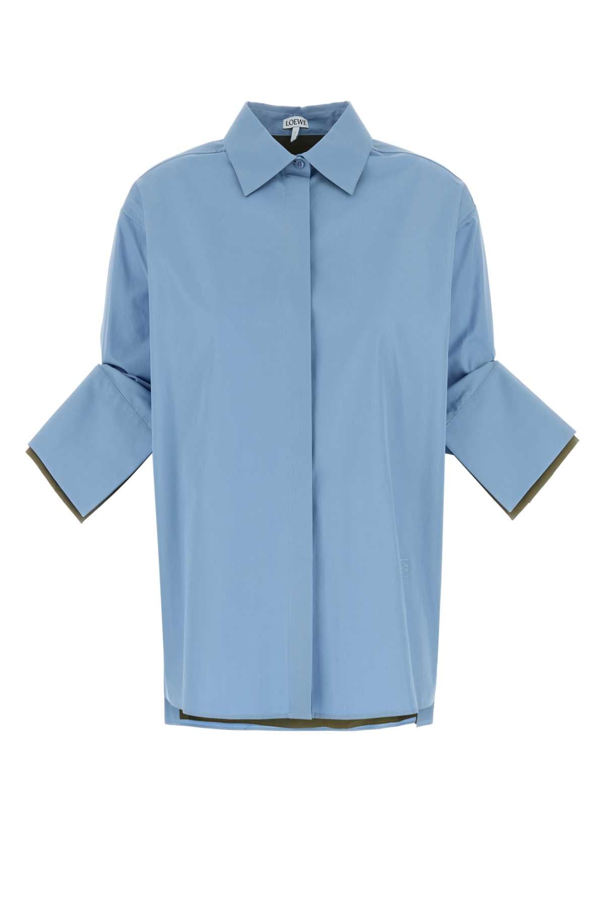 LOEWE Light Blue Classic Oxford Shirt for Women