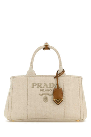 PRADA Elegant Canvas Shopping Handbag - 33cm Width