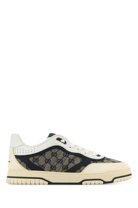 GUCCI Multicolor Leather and Fabric Re-Web Sneakers