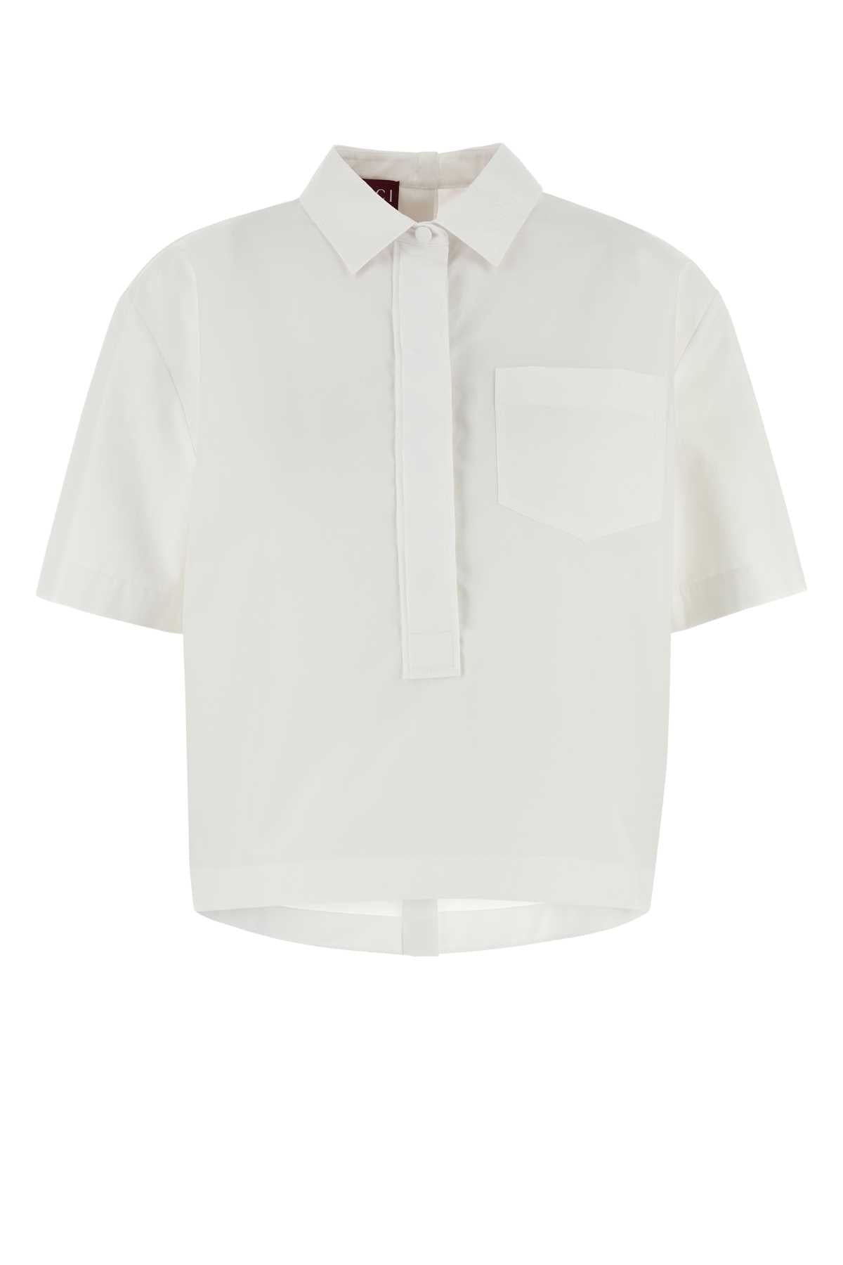 GUCCI Chic White Poplin Shirt for Women