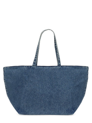 ALEXANDER WANG Medium Punch Denim Tote Handbag