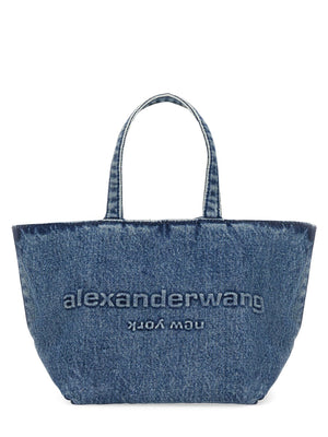 ALEXANDER WANG Mini Punch Denim Tote Handbag