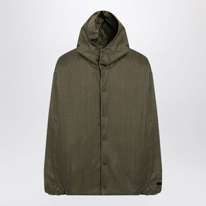 FEAR OF GOD Recycled Nylon Hooded Jacket for Men - Military Green