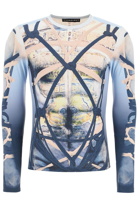 Y/PROJECT Bondage Print Long-Sleeved T-Shirt - Size M