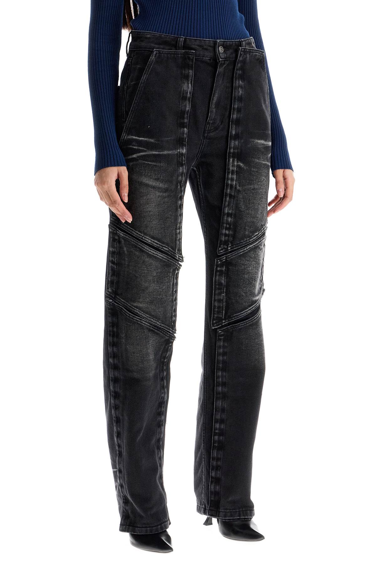 Y/PROJECT Versatile Straight Leg Jeans with Removable Panels - Size 26