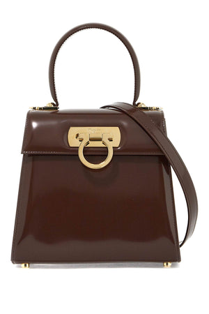 FERRAGAMO Iconic Top Handle Handbag (S) in Brown for Women - FW24 Collection