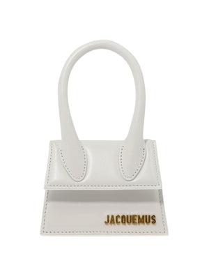 Chic and Compact: White Leather Clutch for Women by JACQUEMUS