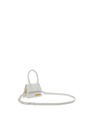 Chic and Compact: White Leather Clutch for Women by JACQUEMUS