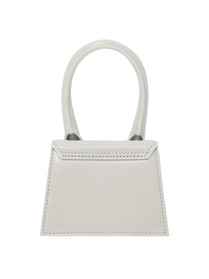 Chic and Compact: White Leather Clutch for Women by JACQUEMUS