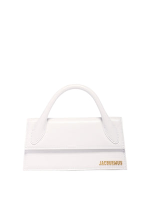 JACQUEMUS Women's Elegant White Leather Mini Crossbody Bag SS24