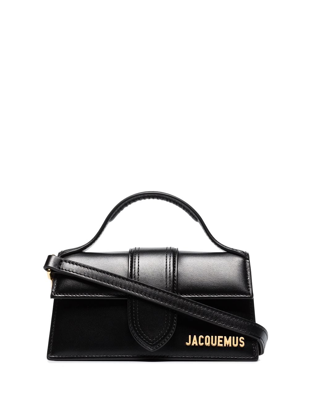 JACQUEMUS Mini Crocodile Effect Handbag with Gold Accents