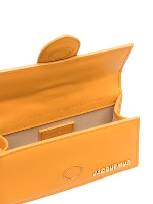 JACQUEMUS Mini Crocodile Effect Handbag with Gold Accents