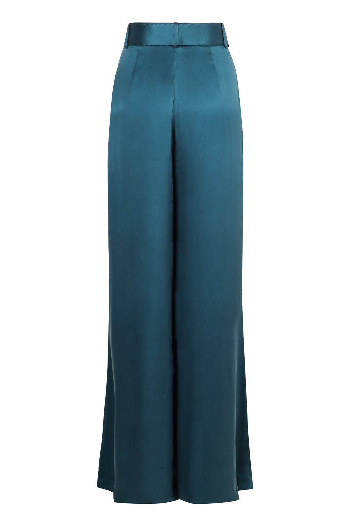 ZIMMERMANN Tuck Silk Trousers with Coordinated Belt