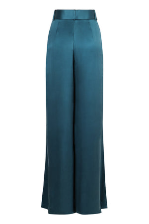 ZIMMERMANN Tuck Silk Trousers with Coordinated Belt