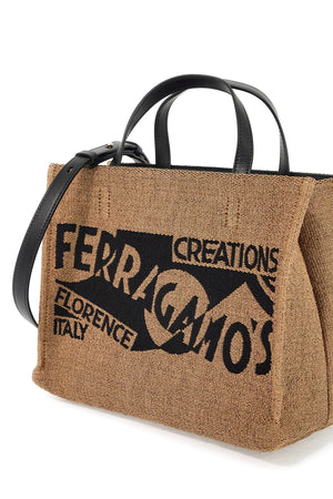 Ferragamo Elegant Mini Archive Logo Tote