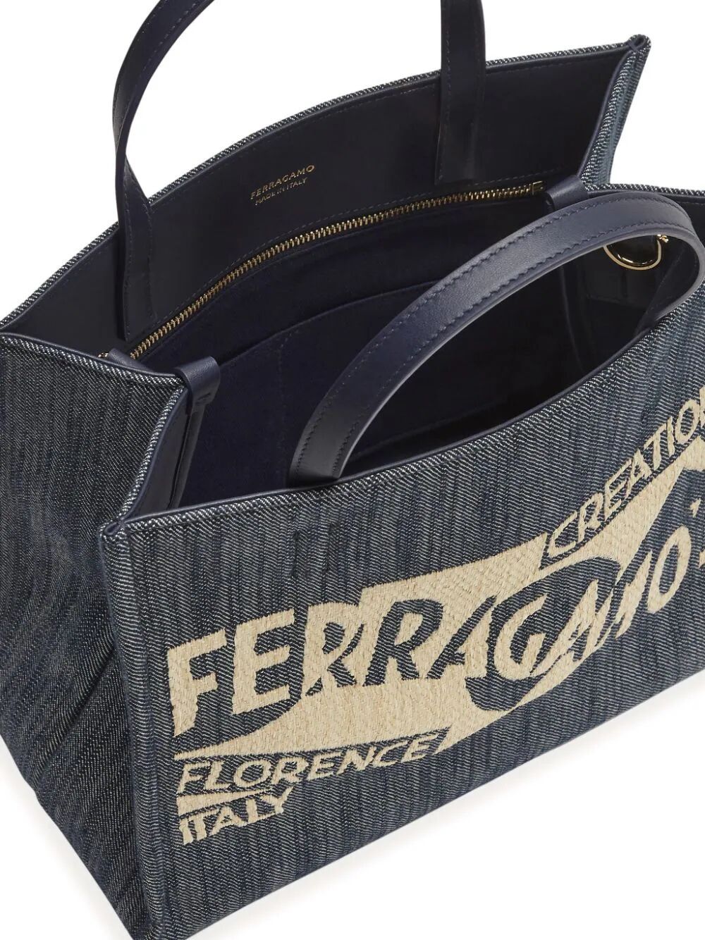 FERRAGAMO Mini Logo-Printed Tote Handbag