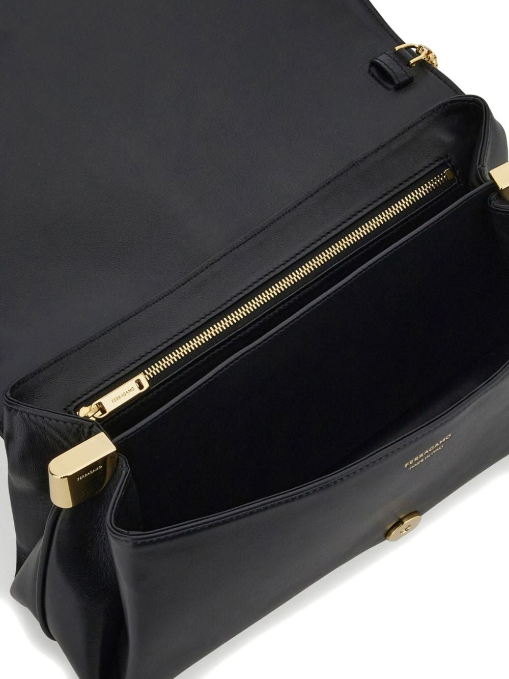 FERRAGAMO Chic Foldover Top Mini Crossbody Handbag