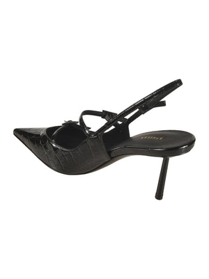 LESILLA Elegant Black Mini Sandals for Women