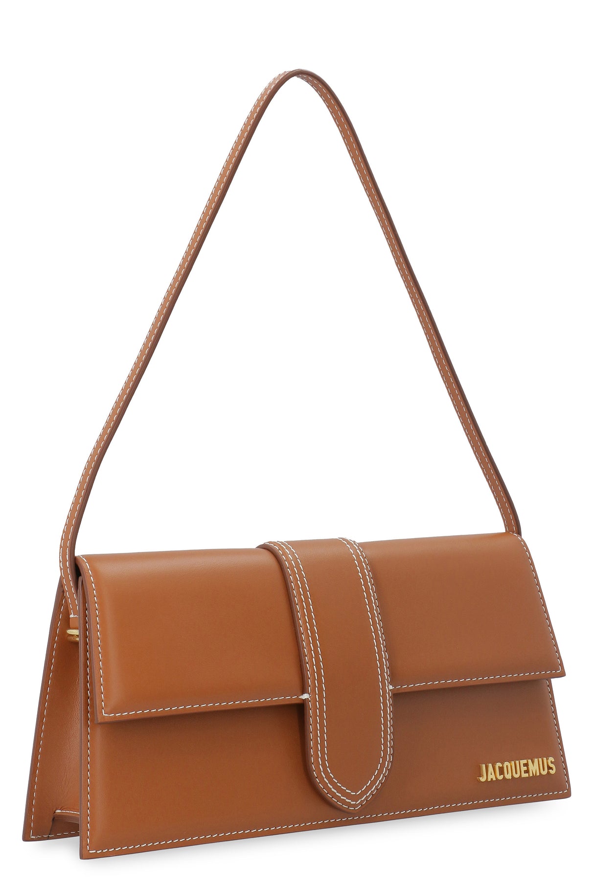 JACQUEMUS Elegant Long Mini Leather Shopper