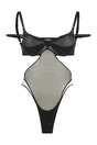 MUGLER Cut Out Mesh Bodysuit