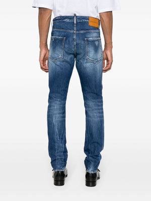 DSQUARED2 Men's 5 Pocket Cool Guy Pants in Navy Blue for SS24