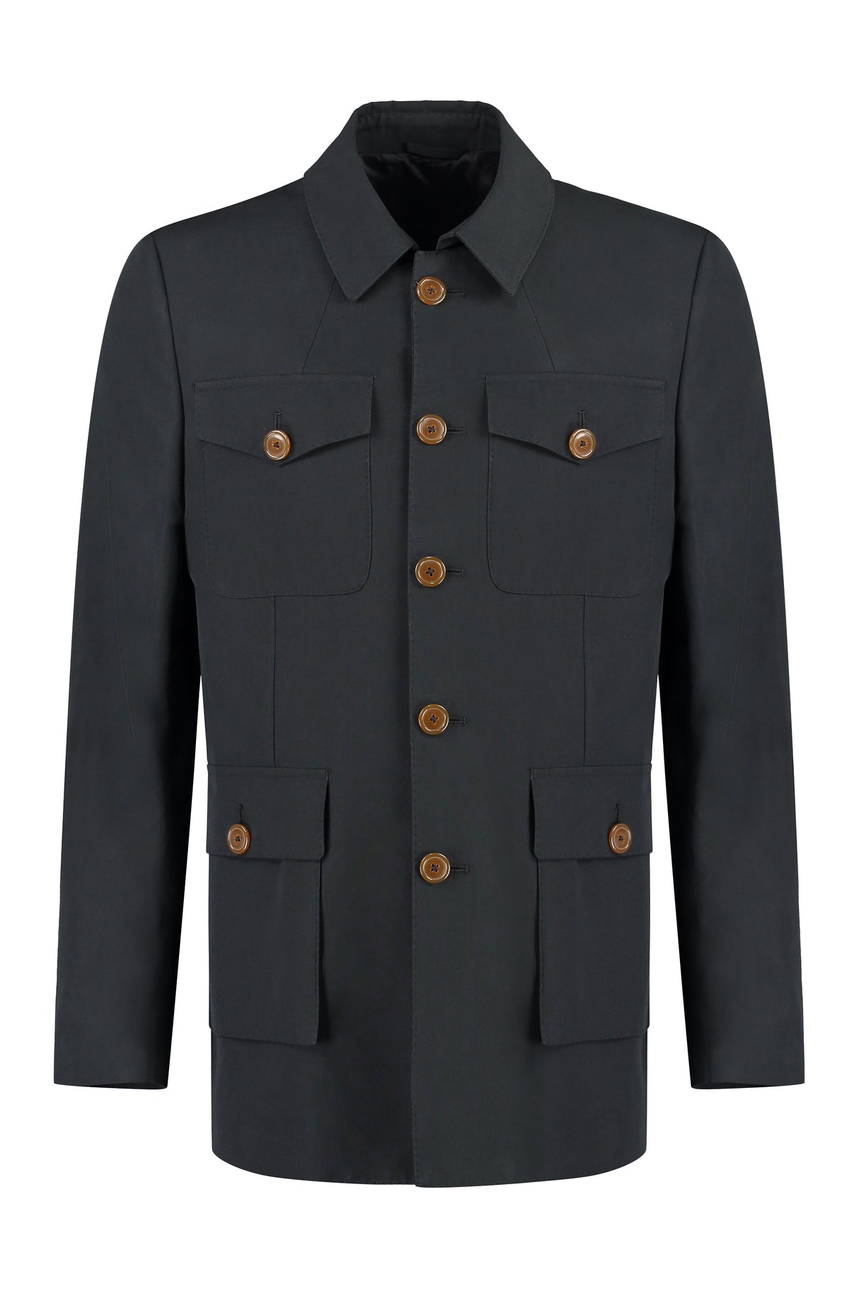 VIVIENNE WESTWOOD Stylish Black Button Front Cotton Jacket for Men