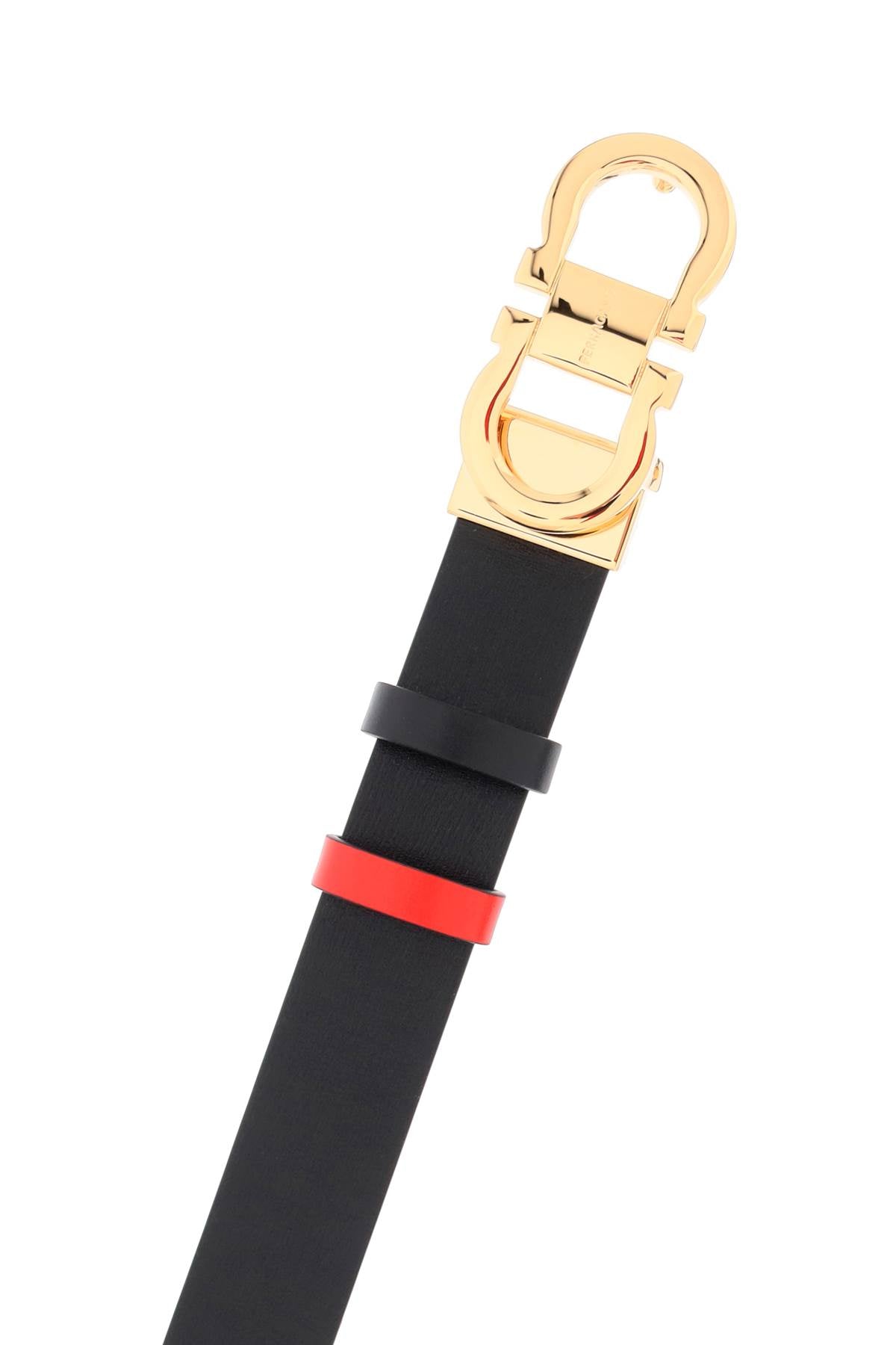 FERRAGAMO Reversible Gancini Hook Belt - Size 90