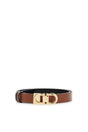 FERRAGAMO Reversible Gancini Hook Belt - Size 100