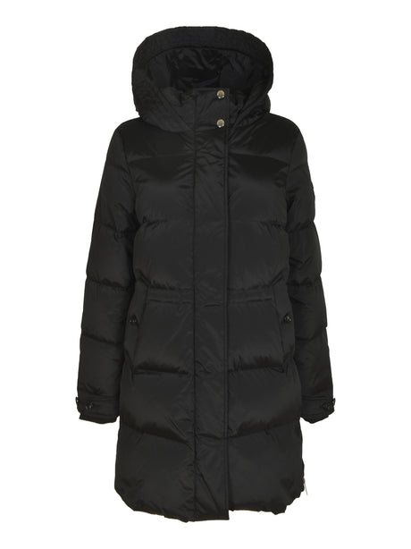 Woolrich Sophisticated Black Wool Coat for Women