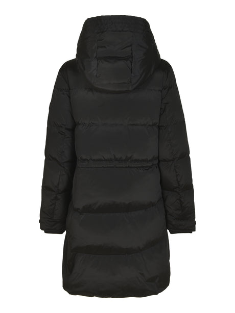 Woolrich Sophisticated Black Wool Coat for Women