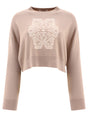 MAX MARA Cropped Sweater with Jacquard Detailing