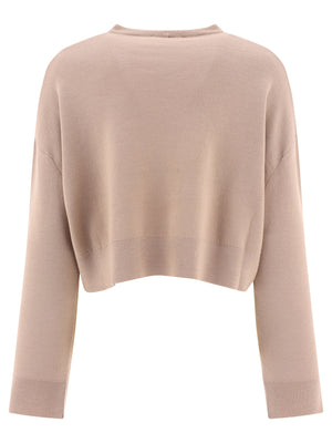 MAX MARA Cropped Sweater with Jacquard Detailing