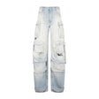 THE ATTICO Fern Print Denim Pants