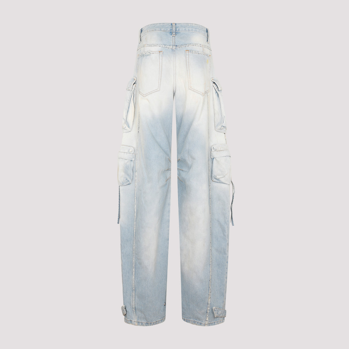 THE ATTICO Fern Print Denim Pants