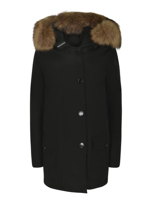 Classic Woolrich Mini Coat for Women