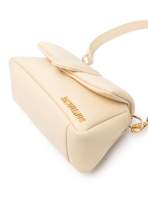 JACQUEMUS Le Petit Bambimou Shoulder Bag - Padded Smooth Leather, Magnetic Closure