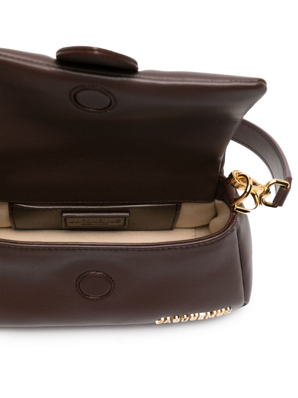 JACQUEMUS Le Petit Bambimou Shoulder Bag - Padded Smooth Leather, Magnetic Closure