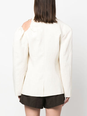 JACQUEMUS Trendy 2024 Women's Off-White Vest - 23FW Collection